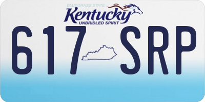 KY license plate 617SRP