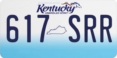 KY license plate 617SRR