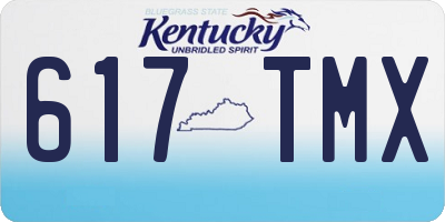 KY license plate 617TMX