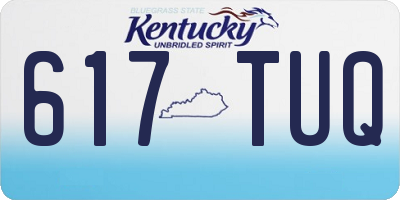 KY license plate 617TUQ