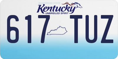 KY license plate 617TUZ