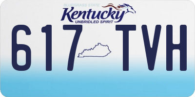 KY license plate 617TVH