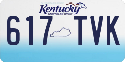 KY license plate 617TVK