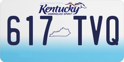 KY license plate 617TVQ