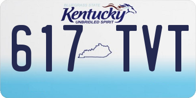 KY license plate 617TVT
