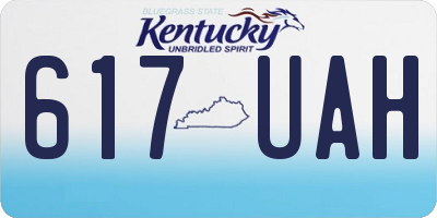 KY license plate 617UAH