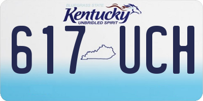KY license plate 617UCH