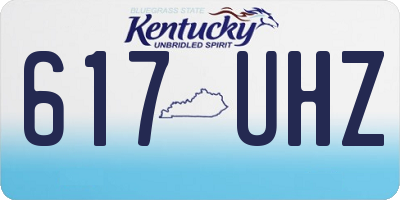 KY license plate 617UHZ