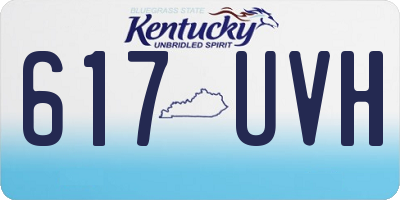 KY license plate 617UVH