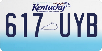 KY license plate 617UYB
