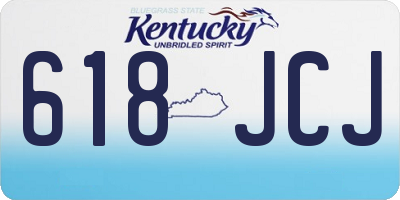 KY license plate 618JCJ