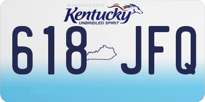 KY license plate 618JFQ