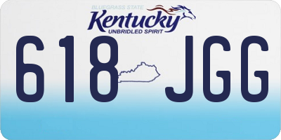 KY license plate 618JGG