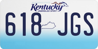 KY license plate 618JGS