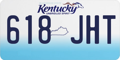 KY license plate 618JHT