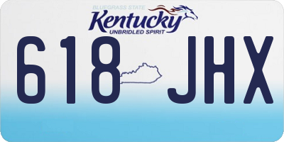 KY license plate 618JHX