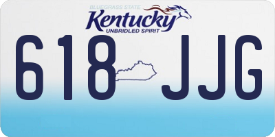 KY license plate 618JJG