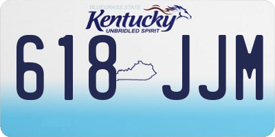 KY license plate 618JJM