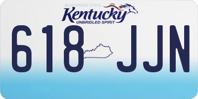 KY license plate 618JJN