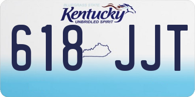 KY license plate 618JJT