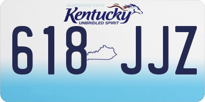 KY license plate 618JJZ