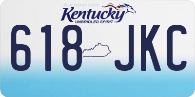 KY license plate 618JKC