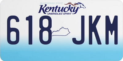 KY license plate 618JKM