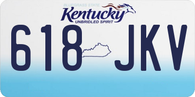 KY license plate 618JKV