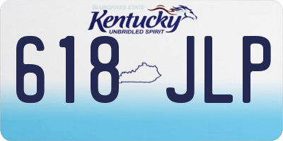 KY license plate 618JLP