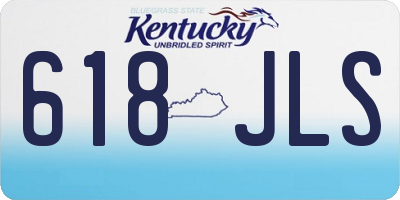 KY license plate 618JLS