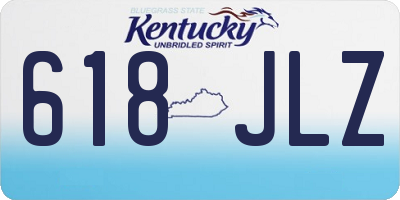 KY license plate 618JLZ