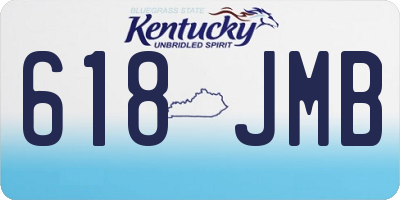 KY license plate 618JMB