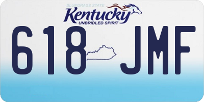 KY license plate 618JMF