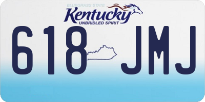 KY license plate 618JMJ