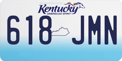 KY license plate 618JMN