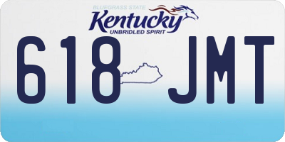 KY license plate 618JMT
