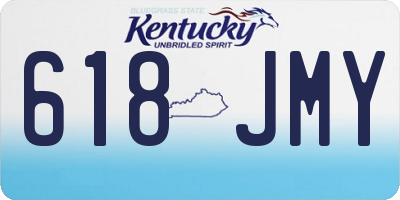 KY license plate 618JMY