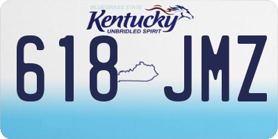 KY license plate 618JMZ