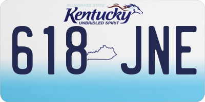 KY license plate 618JNE