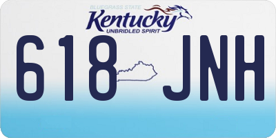 KY license plate 618JNH