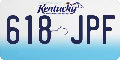 KY license plate 618JPF