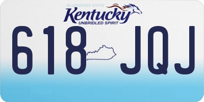 KY license plate 618JQJ