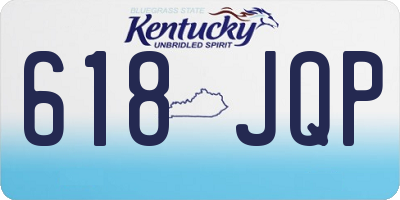 KY license plate 618JQP