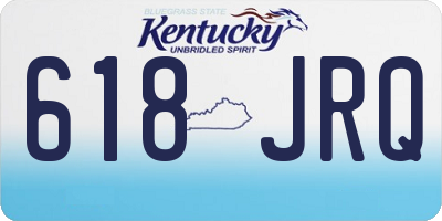 KY license plate 618JRQ