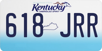 KY license plate 618JRR