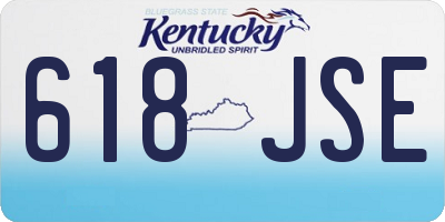 KY license plate 618JSE