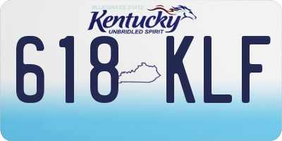 KY license plate 618KLF