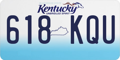 KY license plate 618KQU