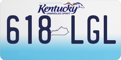 KY license plate 618LGL