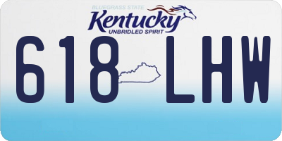 KY license plate 618LHW